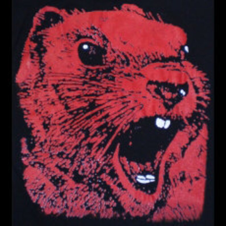 ANGRY RED SQUIRREL t-shirt endangered species tee image 1