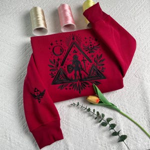 Legend of Zelda Embroidered Sweatshirt, Breath of the Wild Hoodie, Nintendo Gamer Shirt, Perfect Gift for Fans & Video Game Lovers