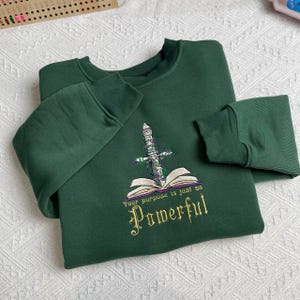 Powerless Lauren Roberts Shirt – Powerful Embroidered Sweatshirt – Bookish Gift for Readers & Fans