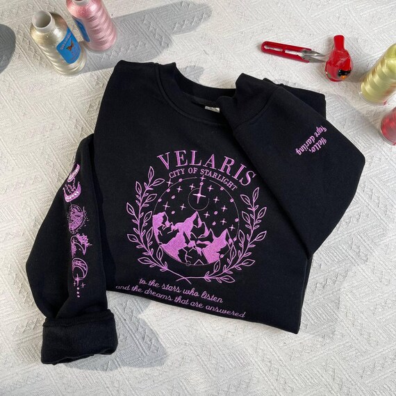Velaris City Of Starlight Sweatshirt, ACOTAR Fan Pullover - View #9