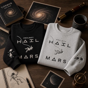 Project Hail Mary Erid Embroidered Sweatshirt Hoodie, Rocky Amaze Amaze Amaze, Sci-Fi Book Lover Gift