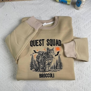 Quest Squad Broccoli Sweatshirt, Fourth Wing Embroidered Shirt, Basgiath War College Crewneck, Xaden Riorson Onyx Storm Merch