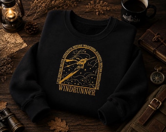 Stormlight Embroidered Shirt – Windrunner Design, Radiant Symbol Top, Sanderson Fan Gift, Stormlight Archive Merch