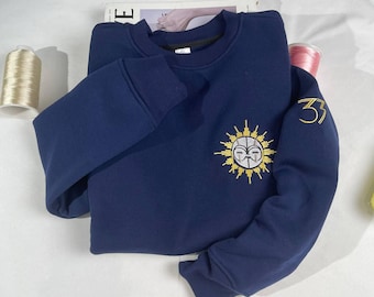 Esquie Broosh Embroidered Sweatshirt, Expedition 33 Gamer Hoodie, Badge Design Shirt, Perfect Gift for Game Fans & Collectors