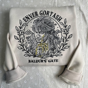 Enver Gortash Hoodie, Baldur&#39;s Gate Sweatshirt, BG3 Shirt, RPG Gamer Gift, Perfect for Baldur&#39;s Gate 3 Fans and Fantasy Enthusiasts.