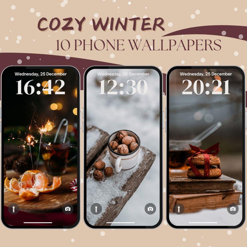 Cozy Winter Phone Wallpapers, Winter Christmas Wallpaper Iphone