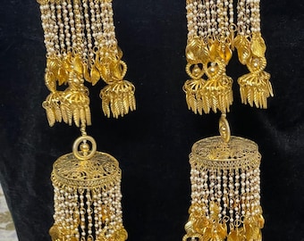 Punjabi sikh bruiloft kaleera / Pakistaanse bruiloft / gouden kaleere / bruids kaleera / Indiase bruiloft kallire / bruiloft kaleere / Nikah / Sangeet