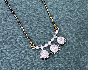 Diamond Mangalsutra, Gold Plated Mangalsutra, Bollywood Actress Mangalsutra, CZ Mangalsutra, Indian Jewelry, Gold Indian Mangalsutra