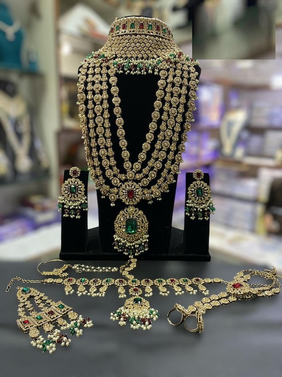 Elegant Kundan Bridal Set/indian Bridal Jewelry/ High Quality