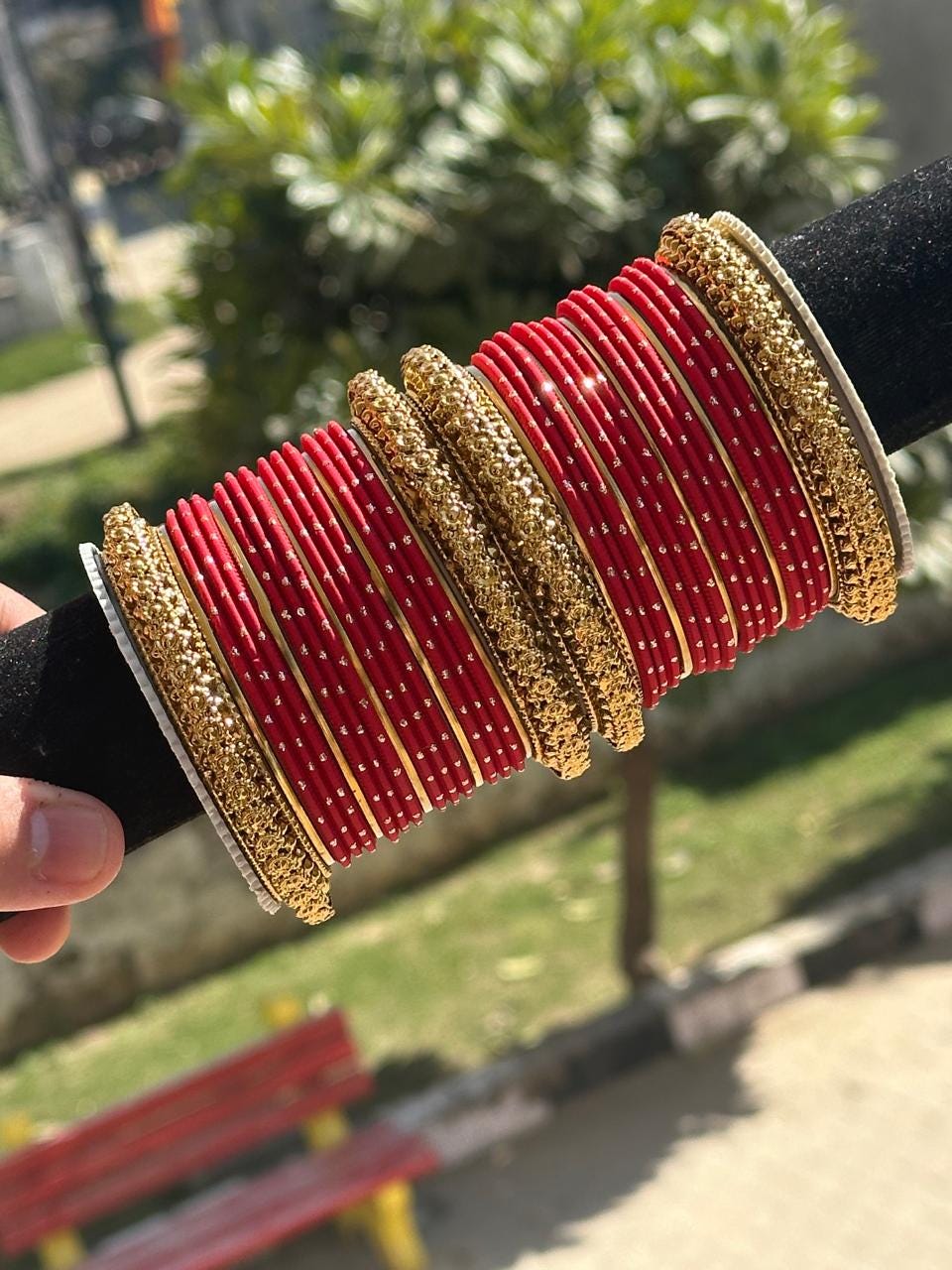 Buy Red Glass Bangle Online In India India