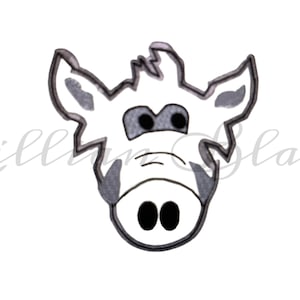 Hog Face Outline Embroidery Design: Arkansas Razorbacks (Digital Download)