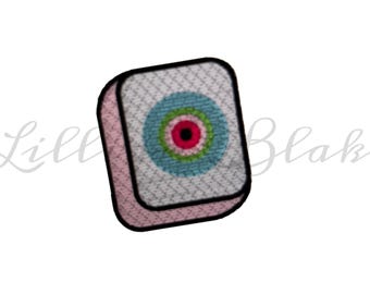 Mahjong Dot Tile Machine Embroidery Design (Digital Download)