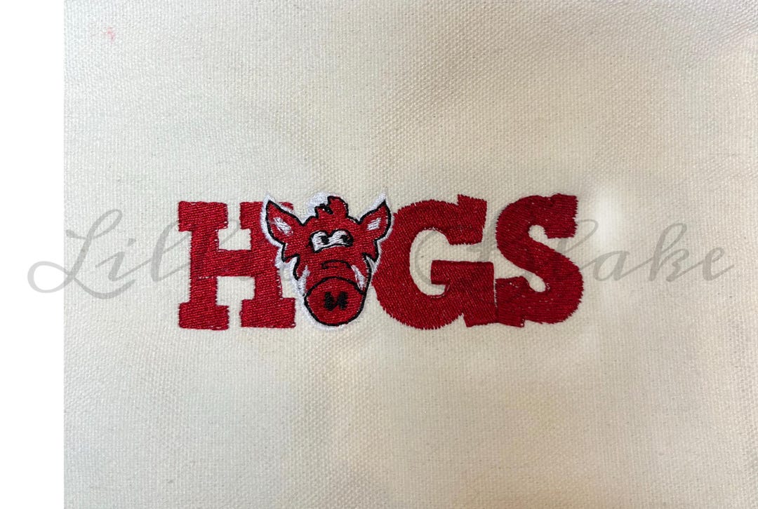 Embroidered Arkansas Razorbacks Hogs Machine Embroidery Design: Arkansas Razorbacks, Woo Pig Sooie ...