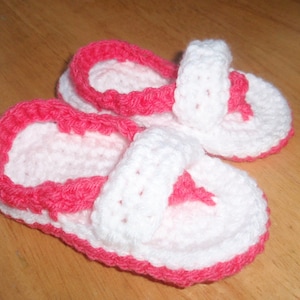 Baby Flip Flop-Sandalen - Hand häkeln