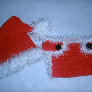 Santa Claus Little Helper Hat and Diaper Cover Set Costume Photo Prop
