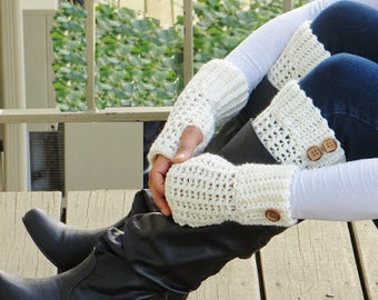 Cozy Crochet Boot Cuffs and Fingerless Gloves