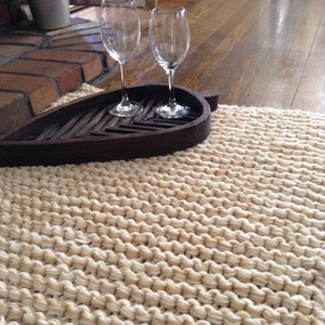 Chunky Knit Crochet Rug image 3