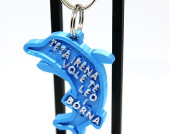 Delphin personalisierte Schlüsselbund