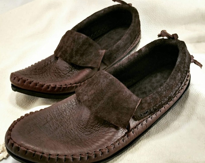 Lowrider Active Inca Moccasin / Minimalist / Woodland / hobbit or elf / Simple / Durable Bull hide Leather slip on