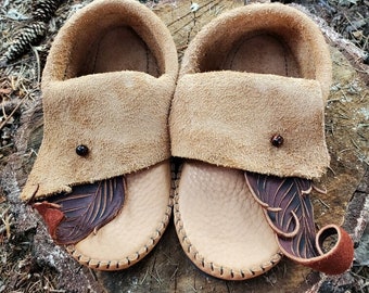 Leaf & Stone Inca Moccasins / Zero Drop Minimalist Leather Bullhide Durable Nature Handmade Festival