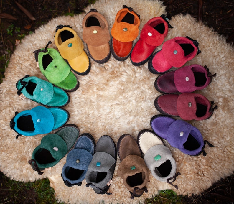 Inca Moccasin with Stone / Comfort Grounding Minimalist Zero Waste Resoleable Zero Drop image 7