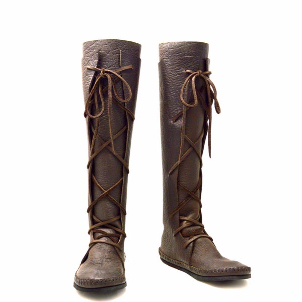 Mens Knee High Moccasins - Etsy