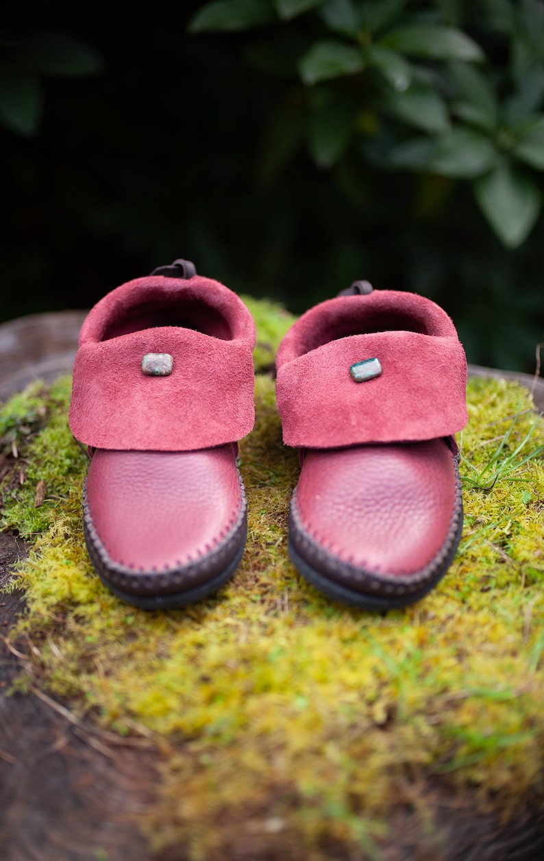 Inca Moccasin with Stone / Comfort Grounding Minimalist Zero Waste Resoleable Zero Drop image 3