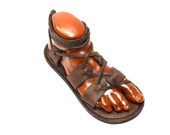 UNISEX Gladiator Sandals with bull hide leather