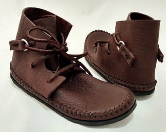 Chukka Boot Moccasin: Ankle High With D-Ring