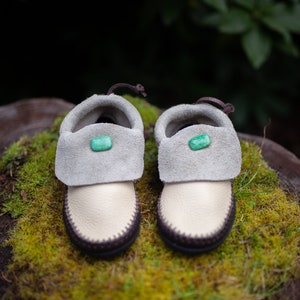 Inca Moccasin with Stone / Comfort Grounding Minimalist Zero Waste Resoleable Zero Drop image 5