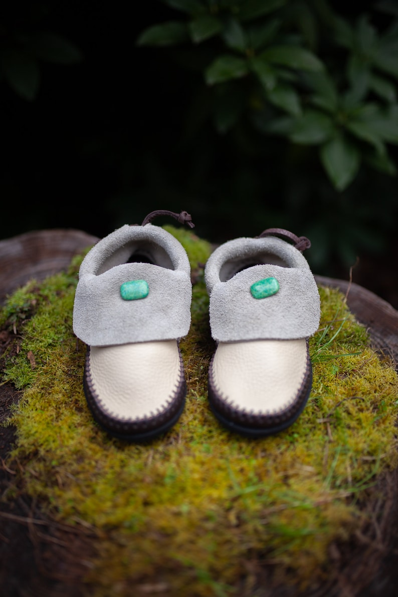 Inca Moccasin with Stone / Comfort Grounding Minimalist Zero Waste Resoleable Zero Drop image 5