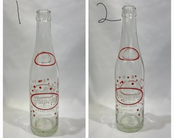 Botella de refresco Grapette vintage