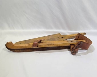 Dutch Antique Wooden Ice Skates By Juweeltji Of Holland