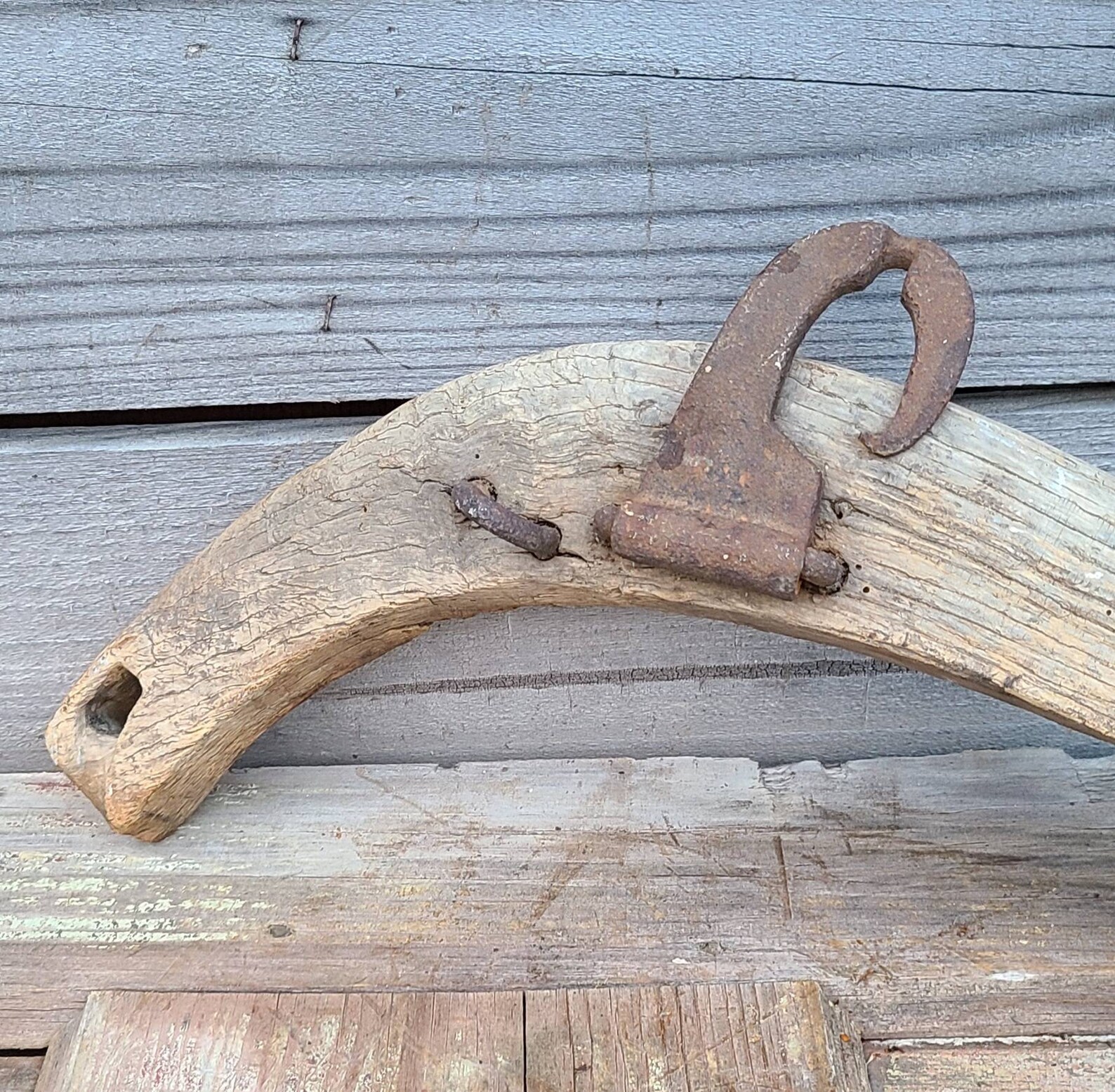Primitive Wooden Half Horse Hame Vintage Horse Drawn Farming Etsy