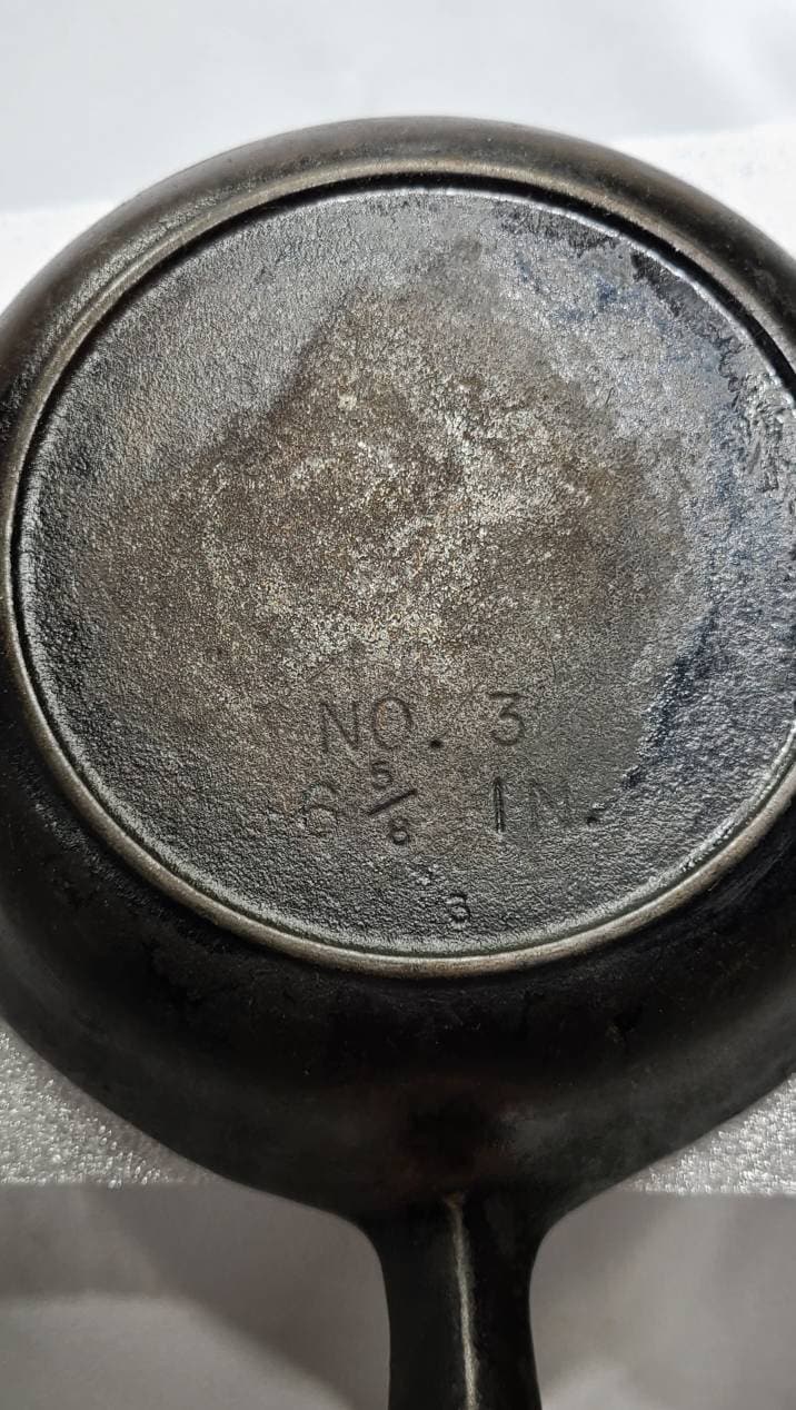 No. 3 Cast Iron Skillet 6.5 Inch, Small Fry Pan 