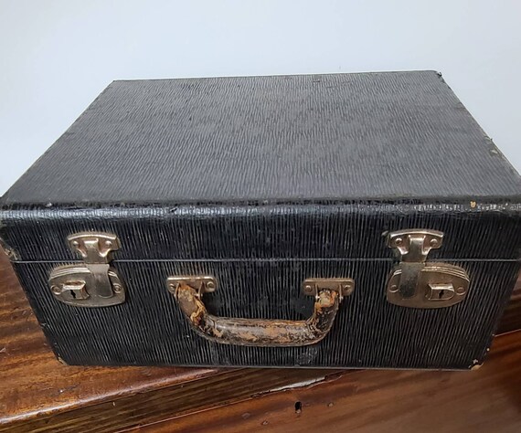 Vintage Leather Suitcase, Travel Trunk, Cowhide W… - image 7