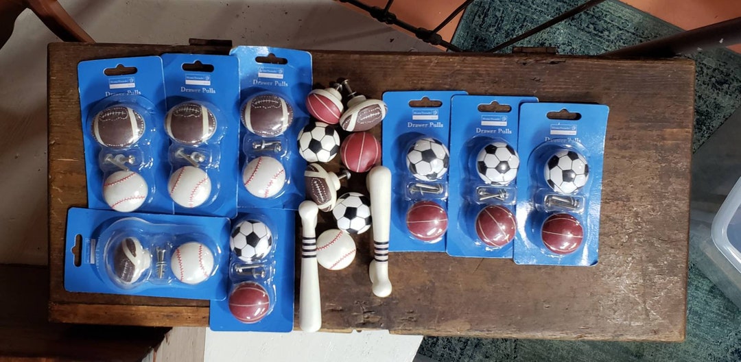 Set of 12 Sports Pulls for Dresser Drawers Sports Knobs for Etsy