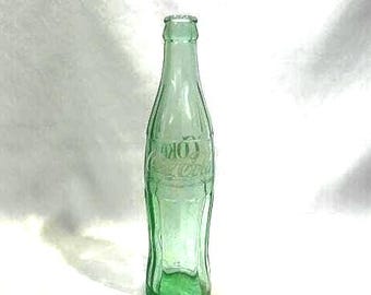 Vintage 1973 Green Coca-Cola Bottle EMPTY 10 Ounce
