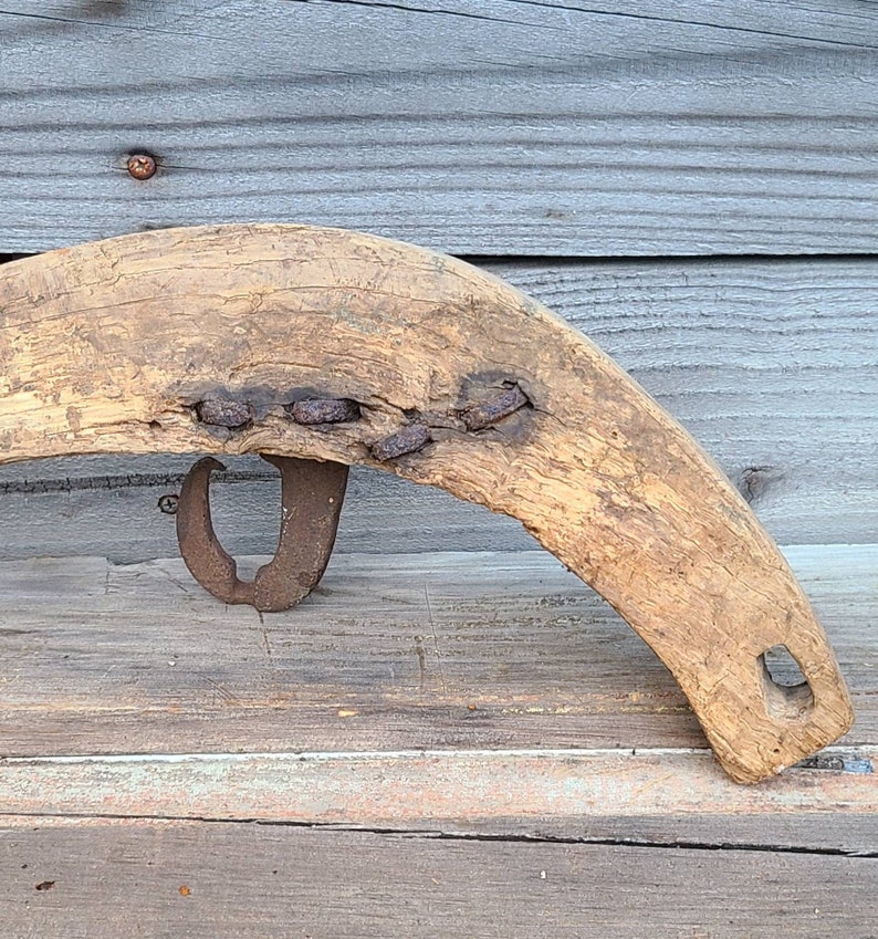Primitive Wooden Half Horse Hame Vintage Horse Drawn Farming Etsy