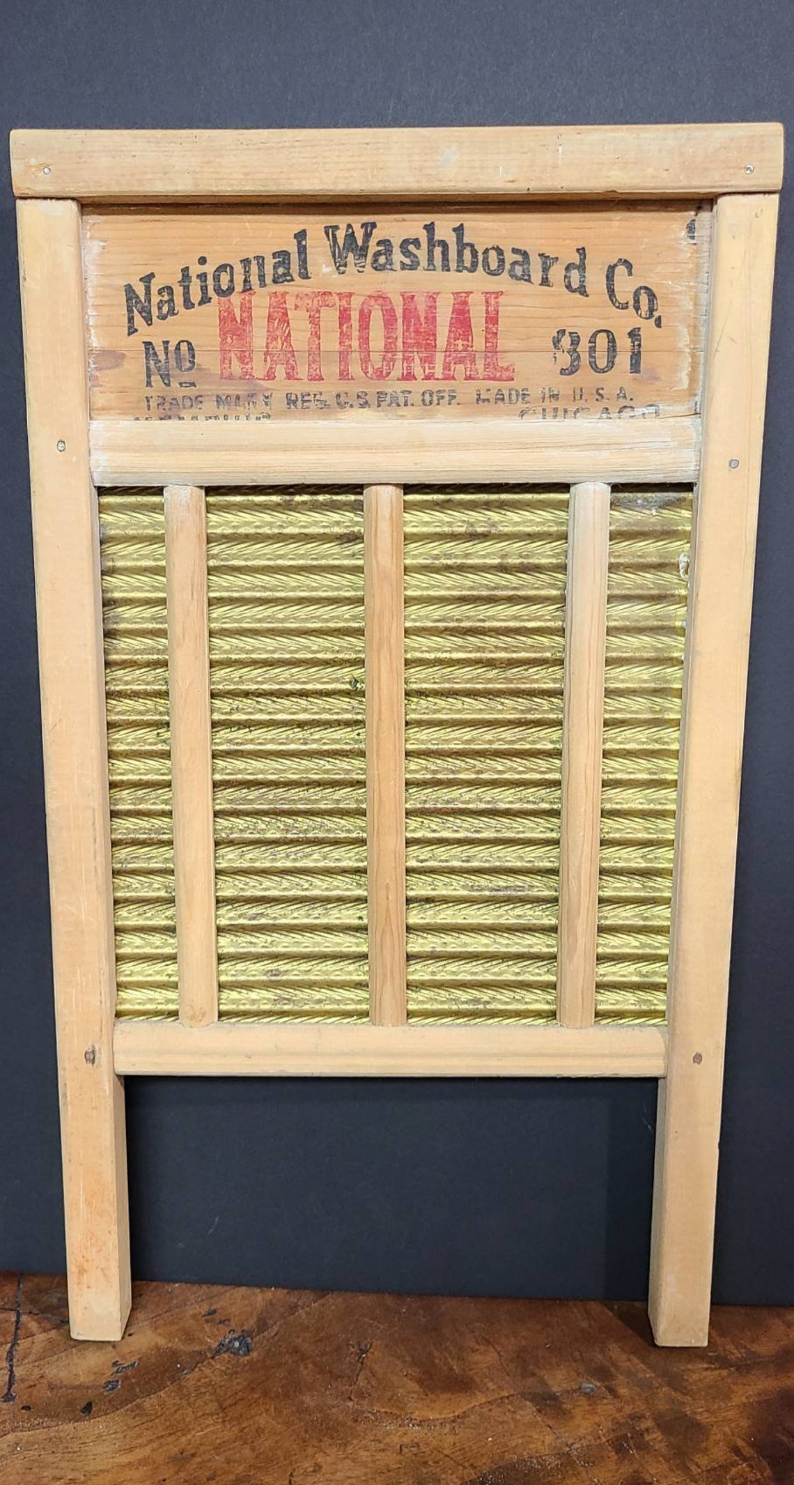 Vintage National Washboard Co. 801 Made in USA 1940s Etsy