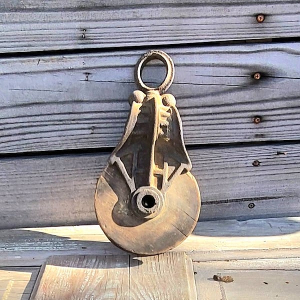 Wood Pulley Etsy