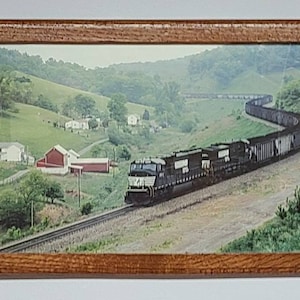 Coal Train Photo Framed, NS Norfolk Southern, Black Horse, VA to PA