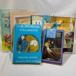 Books For Teens...The Case of the Visiting Vampire, The Phantom Tollbooth, Everything On A Waffle, Sarah Plain and Tall, Graven Images