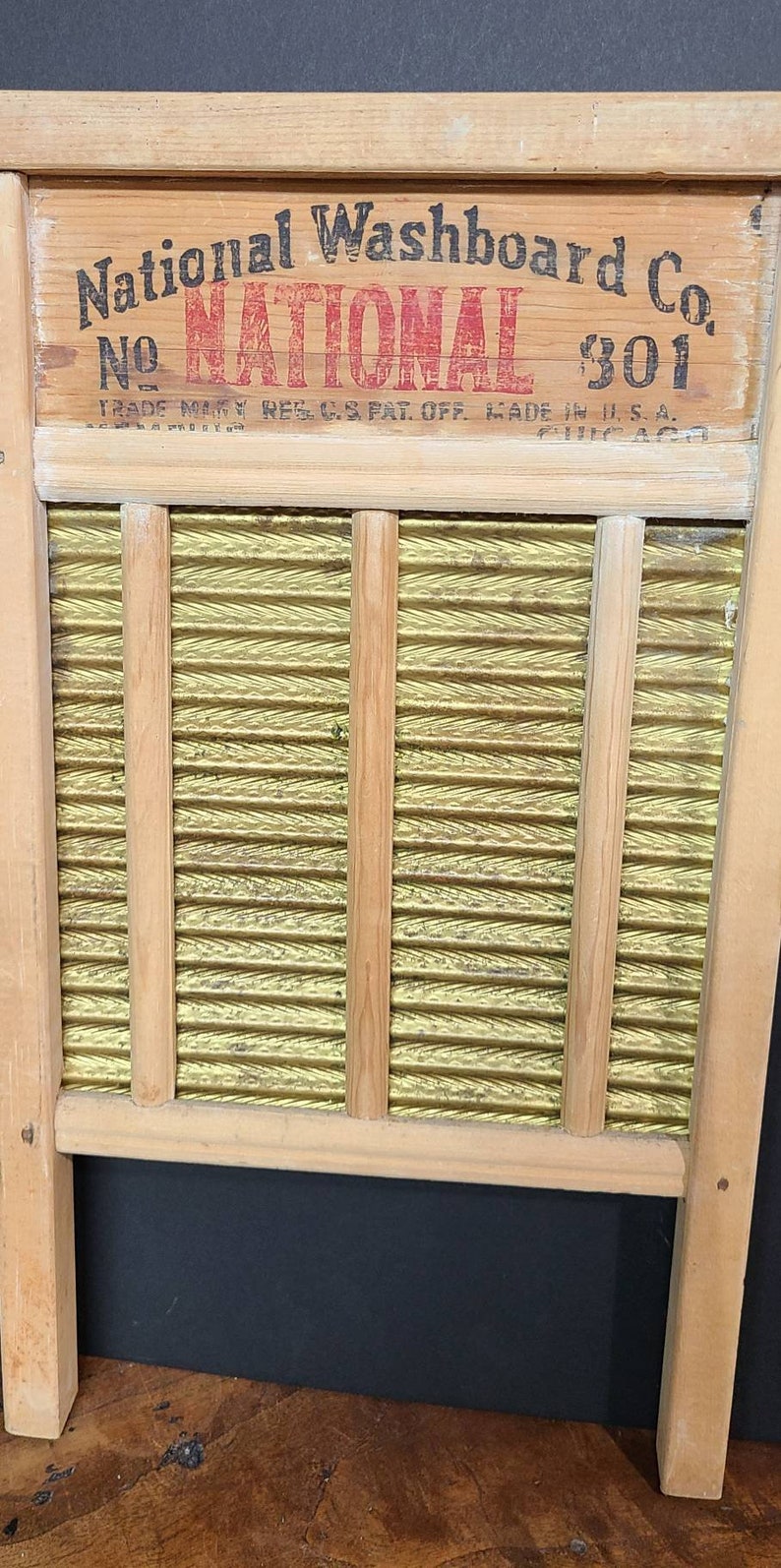 Vintage National Washboard Co. 801 Made in USA 1940s Etsy