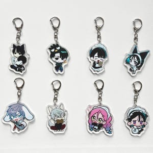 Alien Stage Acrylic Keychain, Double-sided Acrylic Keychain, Sua, Mizi, Till, Ivan, Hyuna, Luka, Anime Keychain, Gift for friend