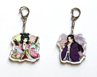Llavero acrílico de The Apothecary Diaries, llavero de doble cara, Maomao, Jinshi, regalo de anime, llavero de anime