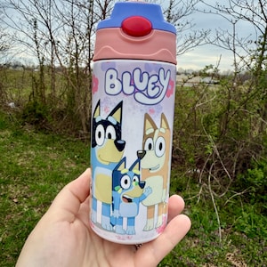 Bluey inspired kids tumbler