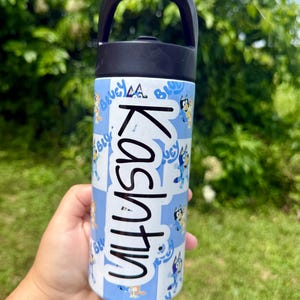 16 ounce bluey inspired kids sport bottle