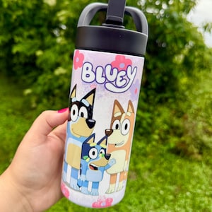 16 ounce bluey inspired kids sport bottle