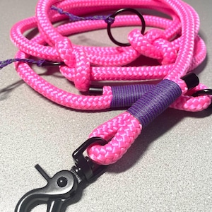 Handmade rope collar/leash set